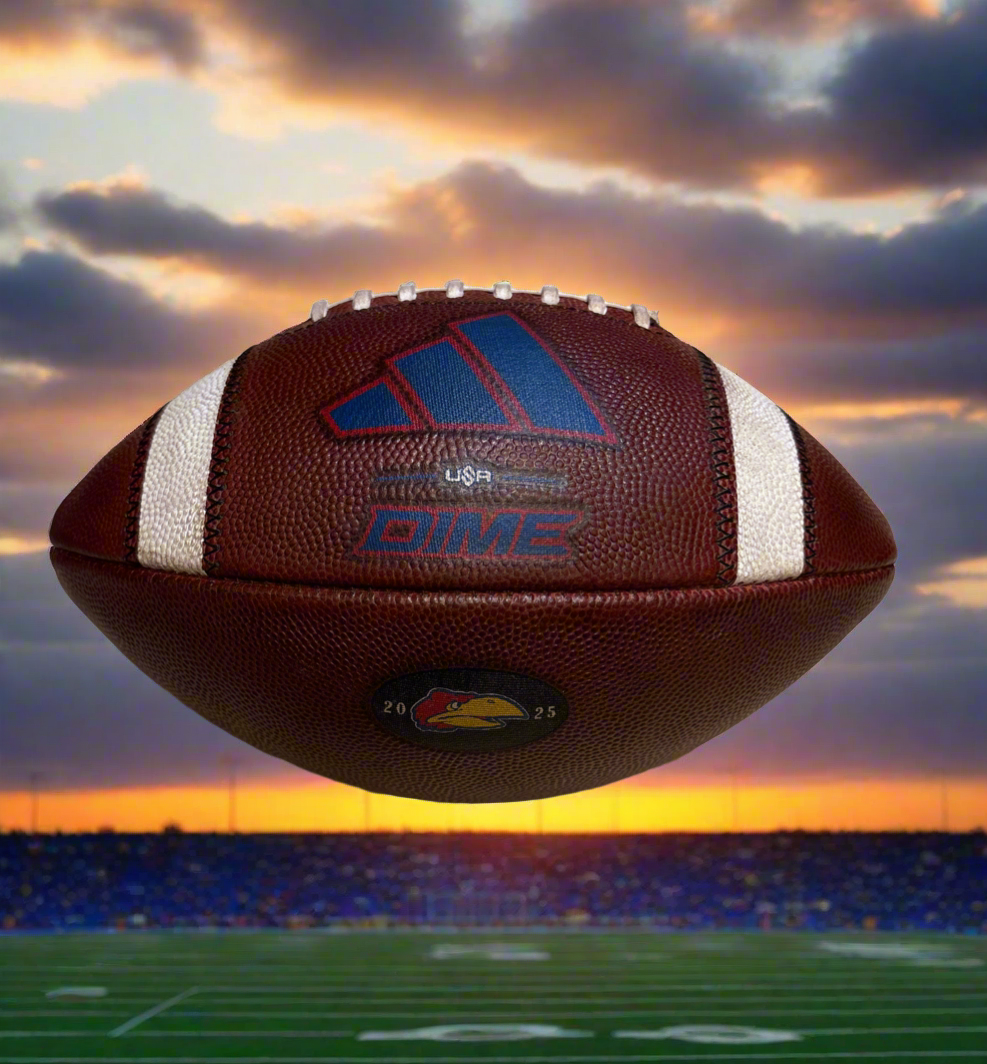 2025 Kansas Adidas Dime Fully Prepped Game Ready Football! -Kansas