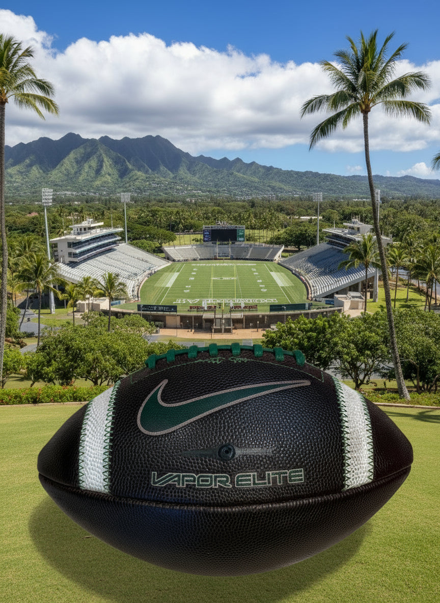 Nike Vapor Elite Game Prepped & Game Ready Football! -Hawaii