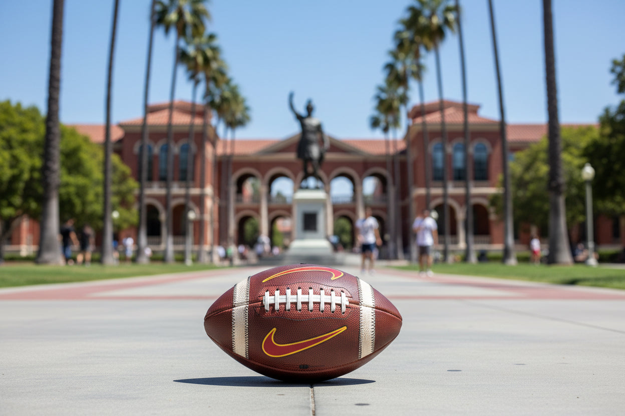 Nike Vapor Elite Fully Game Prepped Football with COA! -USC Trojans