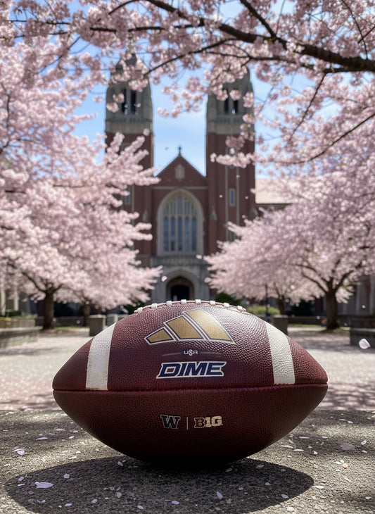 Adidas Dime Fully Prepped and Game Ready Football, Inaugural Season Ball! -Washington Huskies
