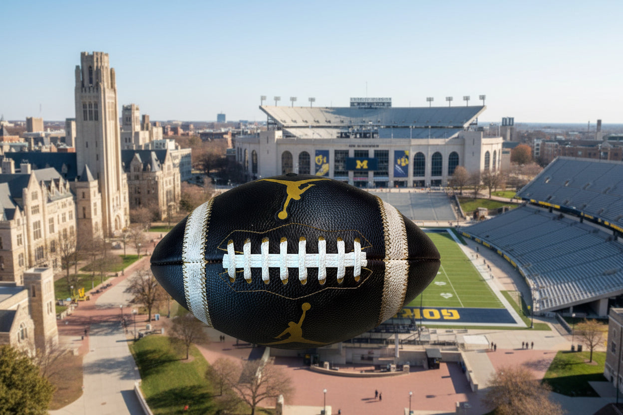 Michigan Jordan Fully Game Prepped Football! -Michigan Wolverines