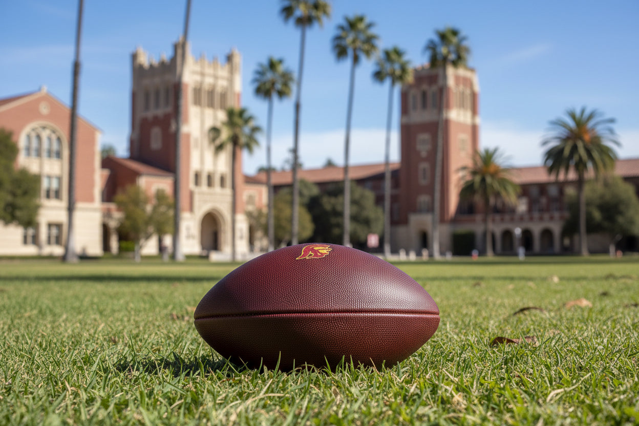 Nike Vapor Elite Fully Game Prepped Football with COA! -USC Trojans