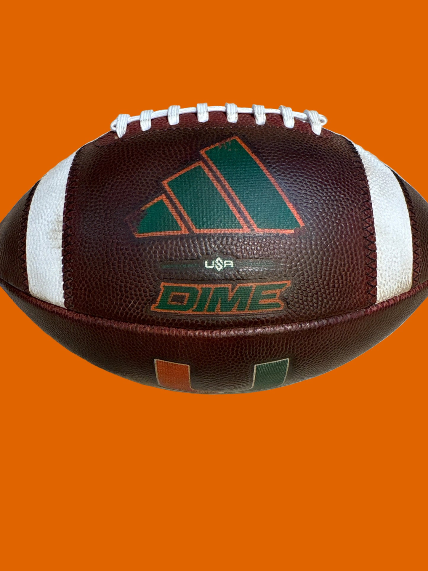 Adidas Dime Fully Prepped Football! -University of Miami