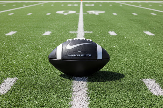 Nike Vapor Elite Fully Game Prepped Game Ready Football! -Silver & Black